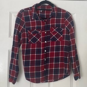 Red white and blue flannel